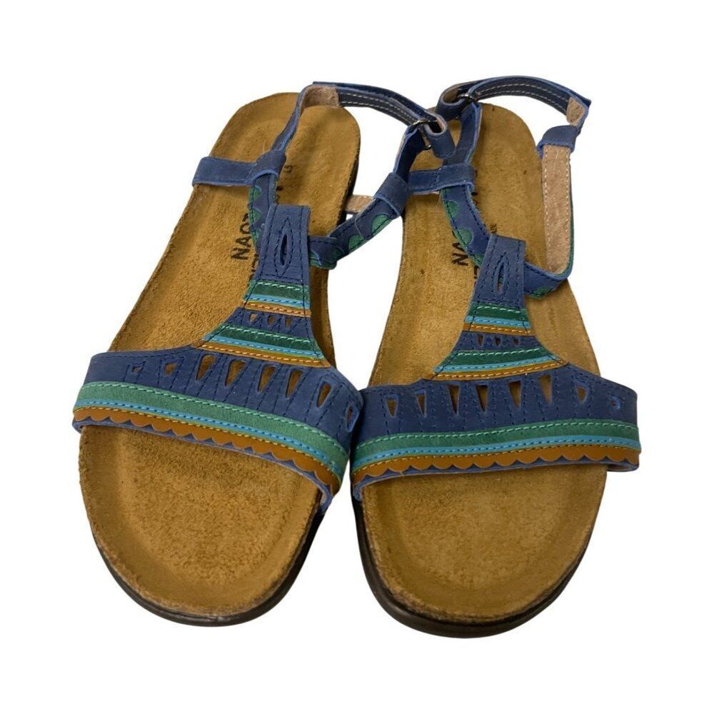 Naot Odelia Womens Sandals US 36 US 5 Multicolor Tribal Cork Latex Footbed NWOB